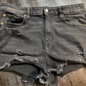 Black Distressed American eagle outfitters Denim Shorts